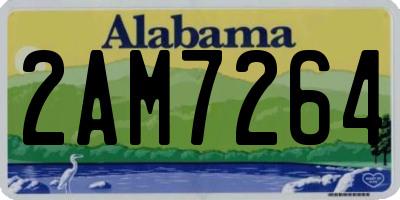 AL license plate 2AM7264