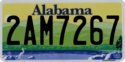 AL license plate 2AM7267
