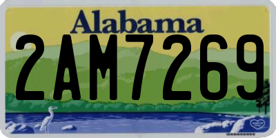 AL license plate 2AM7269