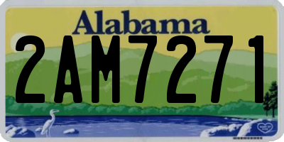 AL license plate 2AM7271
