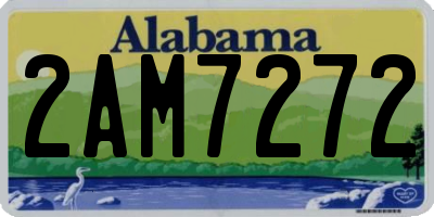 AL license plate 2AM7272