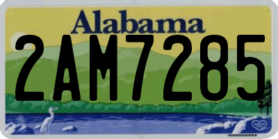 AL license plate 2AM7285