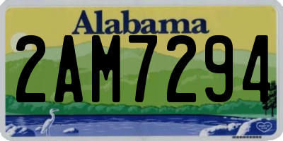 AL license plate 2AM7294