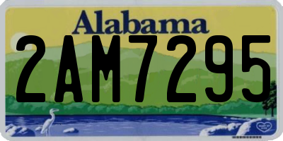 AL license plate 2AM7295