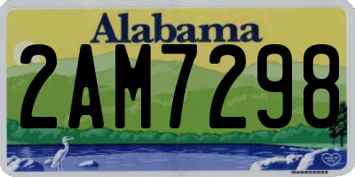 AL license plate 2AM7298