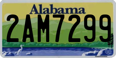 AL license plate 2AM7299