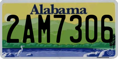 AL license plate 2AM7306