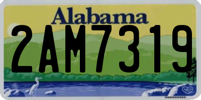 AL license plate 2AM7319