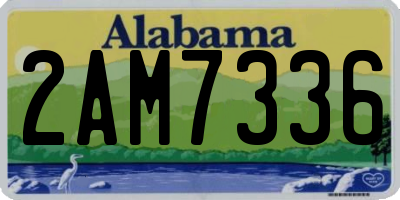 AL license plate 2AM7336