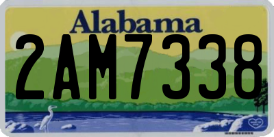 AL license plate 2AM7338