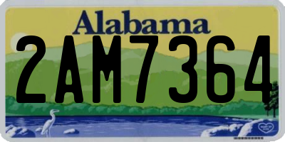 AL license plate 2AM7364