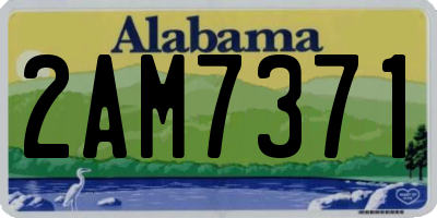 AL license plate 2AM7371