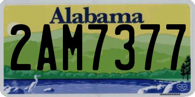 AL license plate 2AM7377