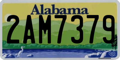 AL license plate 2AM7379