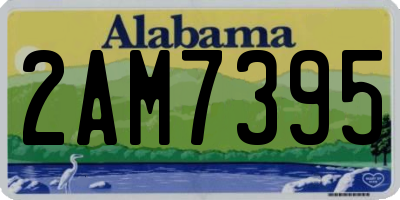 AL license plate 2AM7395