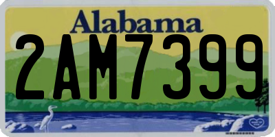 AL license plate 2AM7399