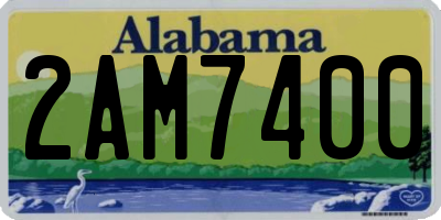 AL license plate 2AM7400