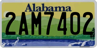 AL license plate 2AM7402