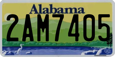 AL license plate 2AM7405