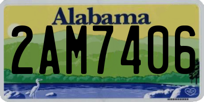 AL license plate 2AM7406