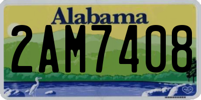 AL license plate 2AM7408
