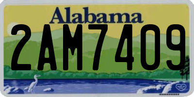 AL license plate 2AM7409