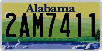 AL license plate 2AM7411