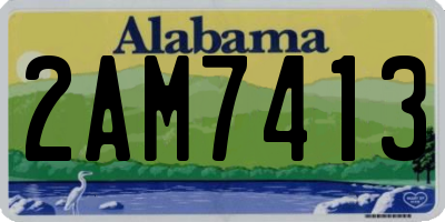 AL license plate 2AM7413