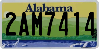AL license plate 2AM7414