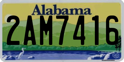 AL license plate 2AM7416