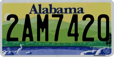 AL license plate 2AM7420
