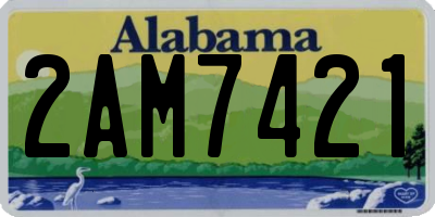 AL license plate 2AM7421