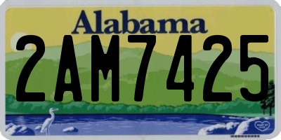 AL license plate 2AM7425