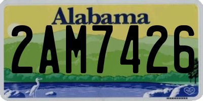 AL license plate 2AM7426