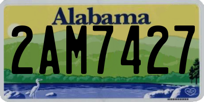 AL license plate 2AM7427