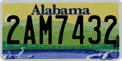 AL license plate 2AM7432