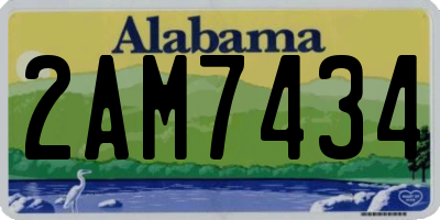 AL license plate 2AM7434