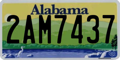AL license plate 2AM7437
