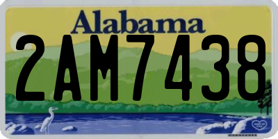 AL license plate 2AM7438