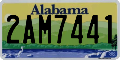 AL license plate 2AM7441