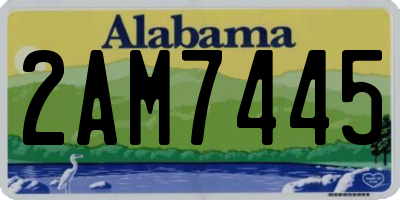 AL license plate 2AM7445