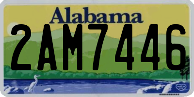 AL license plate 2AM7446