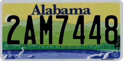 AL license plate 2AM7448