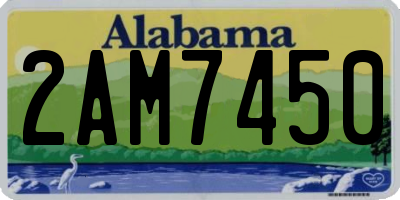 AL license plate 2AM7450