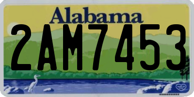 AL license plate 2AM7453