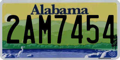 AL license plate 2AM7454