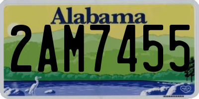 AL license plate 2AM7455