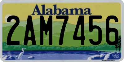 AL license plate 2AM7456
