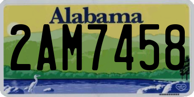 AL license plate 2AM7458