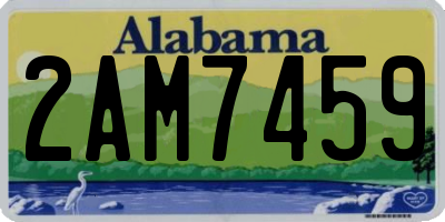 AL license plate 2AM7459